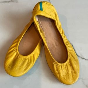 Tieks by Gavrieli, Mustard Yellow Ballet Flats, Yellow, Size 8, Worn once.